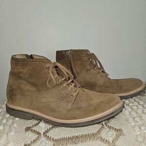 Ugg Suede Boots Lace Up Genuine Leather Tan Brown Men's Size 11 Uggs Shoes